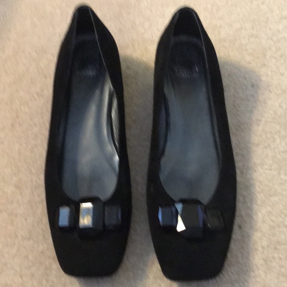 Black velvet shoes stuart weitzman